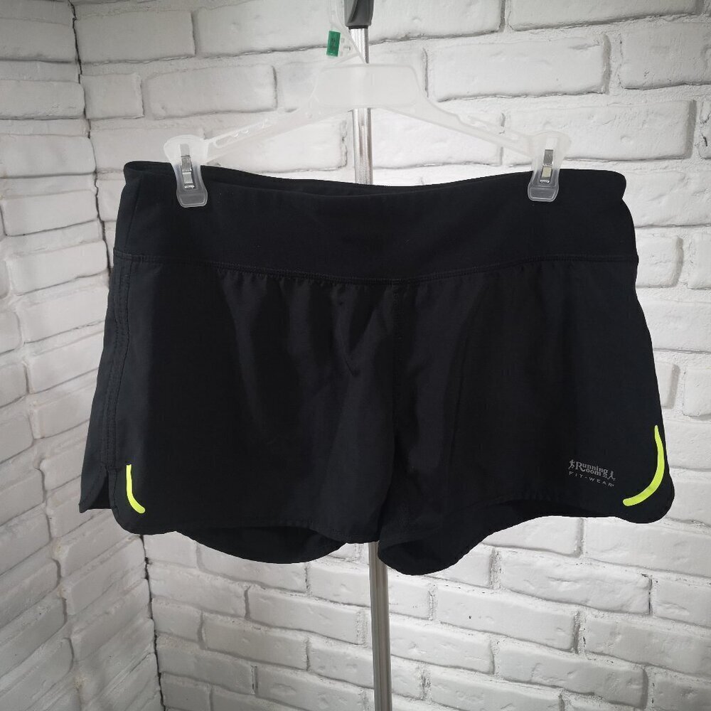 Running Room Fit-Wear Ladies Size Medium Black Lined Running Shorts
